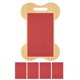 thumbnail image 1 of Almohadilla rascadora para uñas para perros, almohadilla rascadora para uñas para perros, forma de hueso grande con 4 Rojo, 1 of 9