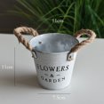 thumbnail image 4 of Iron Flower Pot Flower Planter Succulent Planter Creative Planter Flowerpot Bucket Iron Flowerpot Flower Vase Iron Planter, 4 of 5