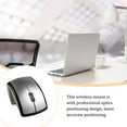 thumbnail image 1 of Maoww Wireless Folding Mouse Replacement Portable Mice External Portable Home Electronic Cordless Laptop Desktop Accessory Silver, 1 of 7