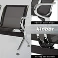 thumbnail image 4 of Kinbor 2-Seat Guest Chairs Office Furniture Reception Waiting Chair Airport Bench for Office Bank Airport Hospital Barbershop Black, 4 of 9