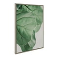 thumbnail image 2 of Kate and Laurel Sylvie Plant Study 6 Framed Canvas Wall Art by Alicia Abla, 23x33 Gray, Decorative Nature Art for Wall, 2 of 8