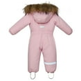 thumbnail image 3 of KAUOD Toddler Waterproof Snowsuits Outdoor Insulated One Piece Hooded Ski Suits Jumpsuits Kids Baby Multi Zipper Snow Suits, 3 of 9
