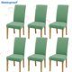 thumbnail image 1 of DEKAXID - Fundas elásticas impermeables para sillas de comedor (4 o 6 unidades), de fibra de leche, para hoteles, comedores, oficinas, banquetes, decoración del hogar, 1 of 7