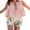 Pink, variant on Rdhnmea Women Tank Tops Solid Color Tie-Up Front Casual Vests Streetwear