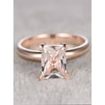 thumbnail image 1 of Bestselling Morganite Engagement Ring on Sale: 1 Carat Morganite Solitaire Engagement Ring in 10k Rose Gold, 1 of 2