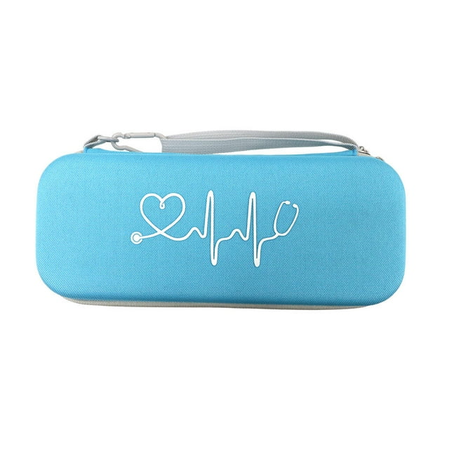 Oxford Cloth Stethoscope Case Rectangular Replacement Solid Color Lifting Lifting Handle Scratchproof Hammer Storage Bag Organizer Sky Blue