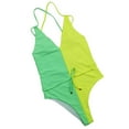 thumbnail image 2 of Bañador de mujer Sonducket con tirantes cruzados espalda baja Control de barriga Verde amarillo XL, 2 of 6