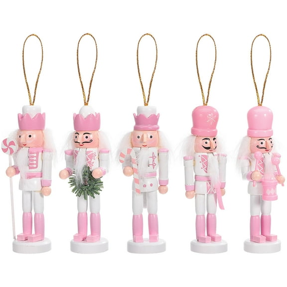 LEDMOMO nutcracker ornaments for christmas Home Decoration Assorted Color 5Pcs