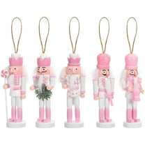 LEDMOMO nutcracker ornaments for christmas Home Decoration Assorted Color 5Pcs