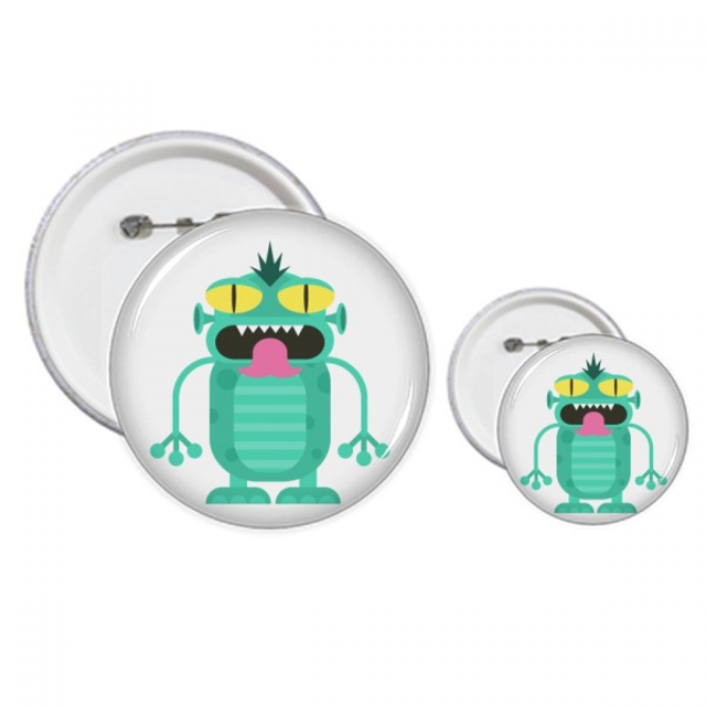 Universo y Alien alien. Insignia insignia botón diseño conjunto