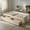 White, variant on Topcobe Twin Size Captain Bed with 2 Drawers and Slats Support, Bed Frame, Indoor Furniture for Bedroom-Natural