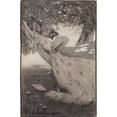 thumbnail image 2 of Clara D. Davidson 11x14 Black Ornate Wood Framed Double Matted Museum Art Print Titled: Patty Sits in the Hammock (1908), 2 of 5