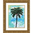 thumbnail image 1 of Allemand, Sue 24x32 Gold Ornate Wood Framed with Double Matting Museum Art Print Titled - Palms, 1 of 4