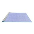 thumbnail image 2 of Ahgly Company Machine Washable Indoor Square Solid Blue Modern Area Rugs, 3' Square, 2 of 4