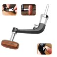 thumbnail image 2 of serony Fishing Reel Power Handle Grip Rotary Fishing Spinning Reel Handle Foldable Non-Slip Fishing Reel Grip Wooden Knob for Reel Replacement Grip Parts, 2 of 8