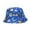 Blue, variant on Animal Floral Printed Bucket Sun Hat For Kids Sports Daily Relax Ages 1-5