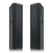 Sound Town Subwoofer and Column Speaker Line Array System, with Two 500W Passive Column Speakers and One 15” 1600W Powered Subwoofer
