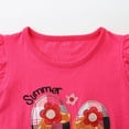 thumbnail image 5 of CAICJ98 Toddler Girl Clothes 2T 3T 4T 5T Summer Outfits Cotton Sleeveless Tank Tops Shorts Little Girls Clothing Set (Red,4-5 Years), 5 of 6