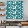 thumbnail image 5 of Green White Floral Sheer Curtains 72 Inches Long, Farmhouse Retro Botanical Leaves Light Filering Curtains, Breathable Simi Curtain Privacy Drapes for Living Room Bedroom Lightweight Window Treatment, 5 of 9