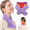 Purple, variant on DREAMSOME Neck Heating Pad, Wearable Neck Massager with 36 Red Light LEDs, 660/850nm, 3 Heat & 3 Vibration Modes, Cordeless Neck Wrap for Comfortable Warmth