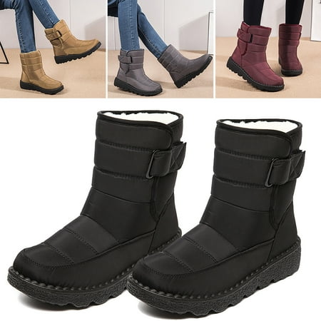 

High Top Non-Slip Snow Boots High Tube Watertight Women s Boots Cotton Shoes