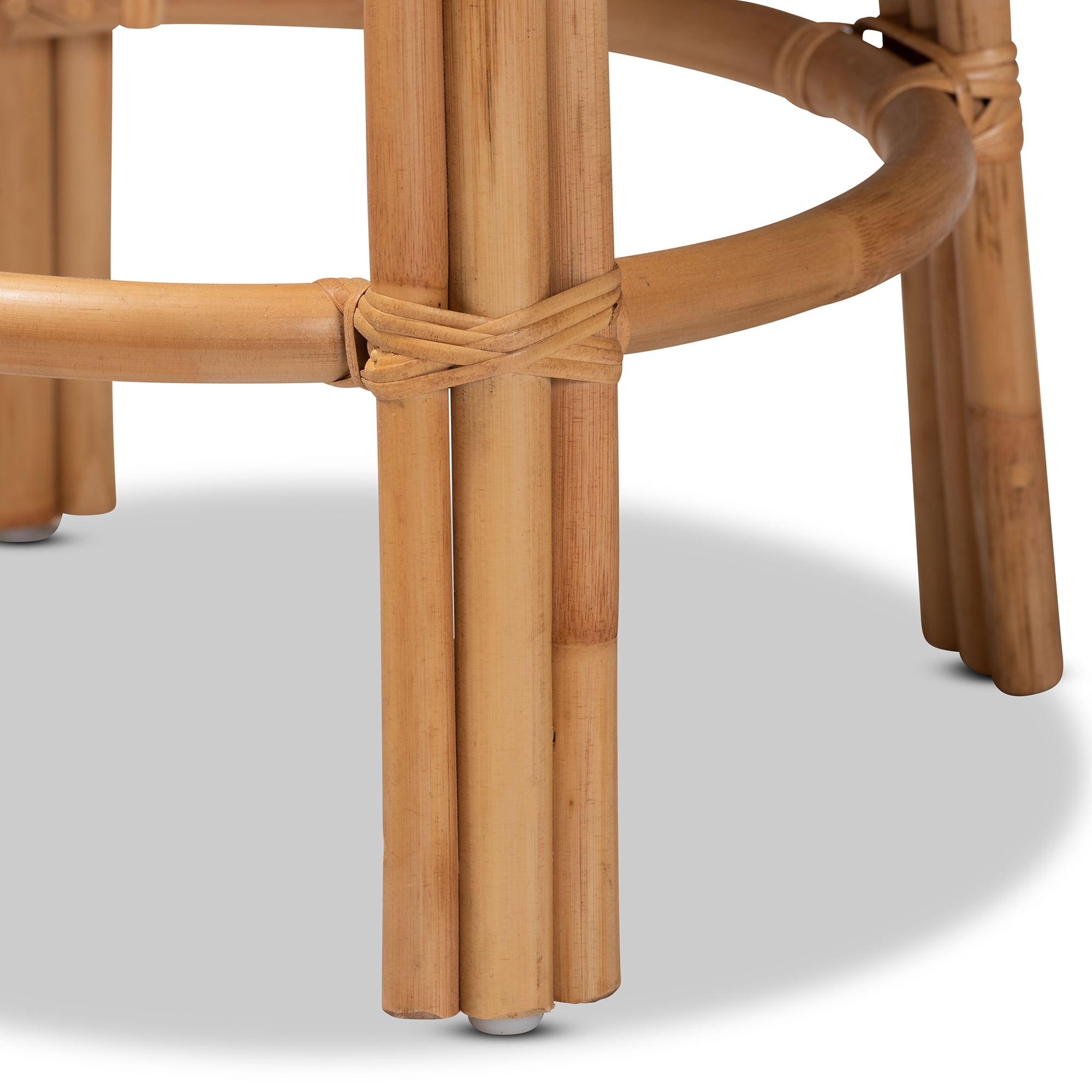 bali & pari Orchard Rattan BOHO Counter Stool, Natural Brown