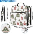 thumbnail image 2 of FORMRS Zipper Binder with Shoulder Strap 2-inch Ring 500 Sheet Capacity File Bag, Green Christmas House, 2 of 5