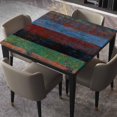 Fitted Tablecloth Square Table Cloth Wood Texture Cover Vintage ...