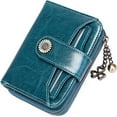thumbnail image 1 of Cartera elegante para mujer, tarjetero de piel auténtica con protección RFID, diseño elegante y práctico bolsillo para monedas con cremallera, 1 of 6