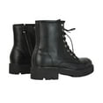 thumbnail image 2 of XY London Womens Hermoine Low Block Heel Biker Boots, 2 of 5