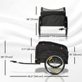 thumbnail image 3 of Soozier Bike Cargo Trailer, 45 Gal Bicycle Trailer with Cargo Net, 3 of 10
