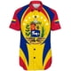 thumbnail image 2 of Nueva blusa estampada de manga corta 3D de Venezuela a la moda, informal, para uso diario, para deportes callejeros, unisex, con gráfico del emblema nacional venezolano, 2 of 5