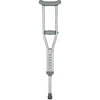 DMI® Push-Button Aluminum Crutches, Tall, Silver, Fits Users 5'10"-6'6"