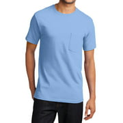 Men's Essential T Shirt with Pocket Light Blue S