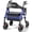 Blue, variant on HOMLAND Walkers for Seniors with Memory Foam Seat, 350lb Capacity Heavy-Duty Aluminum Frame Adult Rollator, Foldable Mobility Walker Height-Adjustable 8" Big Rubber Wheels,Red