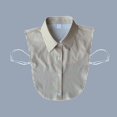 thumbnail image 2 of Sangle Ajustable Faux Col Chemise Faux Col Sangle Ajustable Antidérapant Rayé Imprimé Col Rabattu Bouton Unisexe Déplacement Style Formel Affaires, 2 of 8