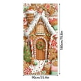 thumbnail image 3 of Christmas Gingerbread House Door Cover - Festive Xmas Door Curtain, Holiday Door & Wall Decoration for Party, Home, Enhances Christmas Festive Atmosphere, 35.4*70.8in, 3 of 8