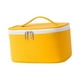 thumbnail image 1 of Bolsa de maquillaje pequeña Sunnimix organizador de maquillaje portátil de cuero Resistente al Agua Amarillo, 1 of 8