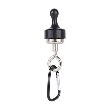 

Magnetic Hook Clip Lightweight Magnetic Hook Suction Cup Hook Outdoor Portable Hanging Strong Hooks Magnetic Hooks for Hiking Kitchen Office and Household (Black)