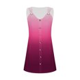 thumbnail image 5 of JMKQLZ Women's Spring And Summer Vacation Button V-neck Strap Top Dress, 5 of 5