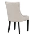 thumbnail image 6 of Upholstered Wingback Button Tufted Dining Chair, Beige, 6 of 12