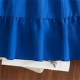 thumbnail image 4 of Pounoo New Kids Dresses Girls Fashion Spring And Summer Short Sleeve Round Neck Ruffle Dress Princess Skirt Girls Dresses 7-8, 4 of 9