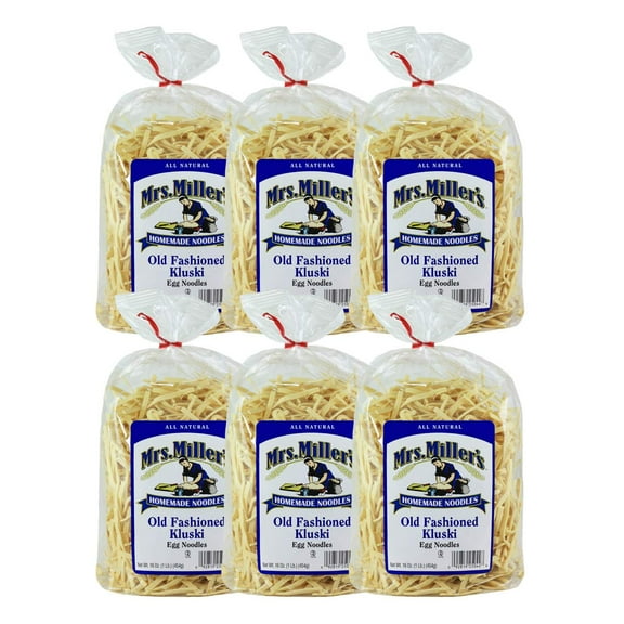 Mrs. Miller's Homemade Old Fashioned Egg Noodles, Kluski, 16 OZ (Pack of 6)