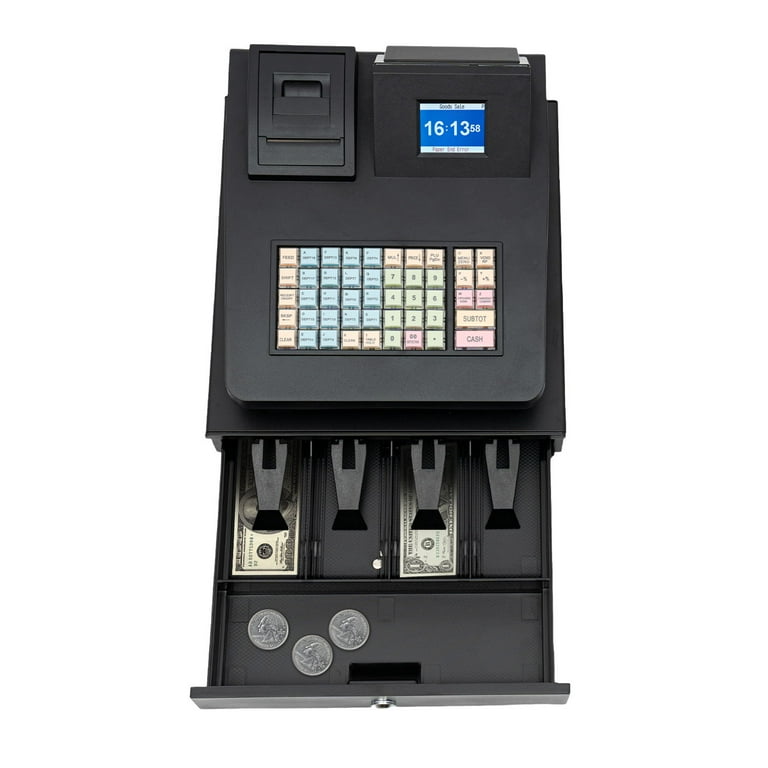 Wuzstar 48 Keys Cash Register with Electronic POS, LED Display and