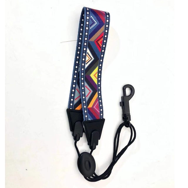 Correa para saxofón Correa para el cuello de saxofón tenor de escuela secundaria Correa de poliéster con patrón ajustable Accesorios para instrumentos musicales