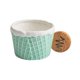thumbnail image 1 of Vajilla de cerámica con forma de galleta, versátil, para decoración del hogar. Agarre de la copa verde, 1 of 9