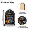 thumbnail image 3 of Miwamany Ghost Wall Decor, Halloween Wooden Hanging Sign, Fun Ghost Festival Plaque for Family Party Home Indoor Wall Decoration Halloween Ornaments, 3 of 6