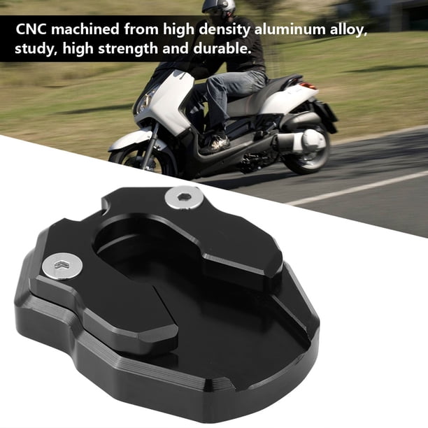Placa de soporte lateral para motocicleta, almohadilla de soporte lateral antideslizante para motocicleta para extensión de soporte lateral Yamaha fabricada con cuidado