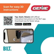 Genie Smart Wall Mount Garage Door Opener - 6172H-BO - Wi-Fi, LED Lighting, and Battery Backup