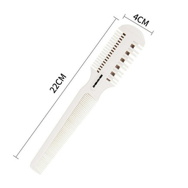 Recortador de pelo de puntas abiertas, cuchillas de afeitar de doble filo para corte y peinado de cabello fino y grueso,